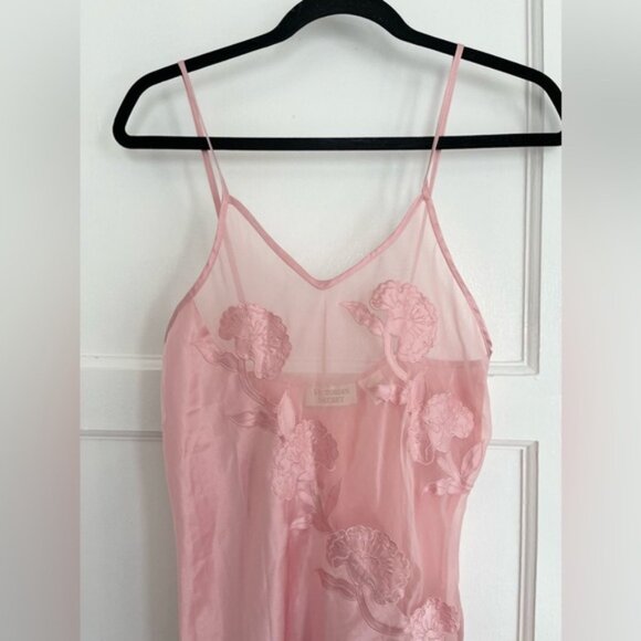 Vintage Victoria’s Secret gold label pink midi slip dress - Picture 4 of 7